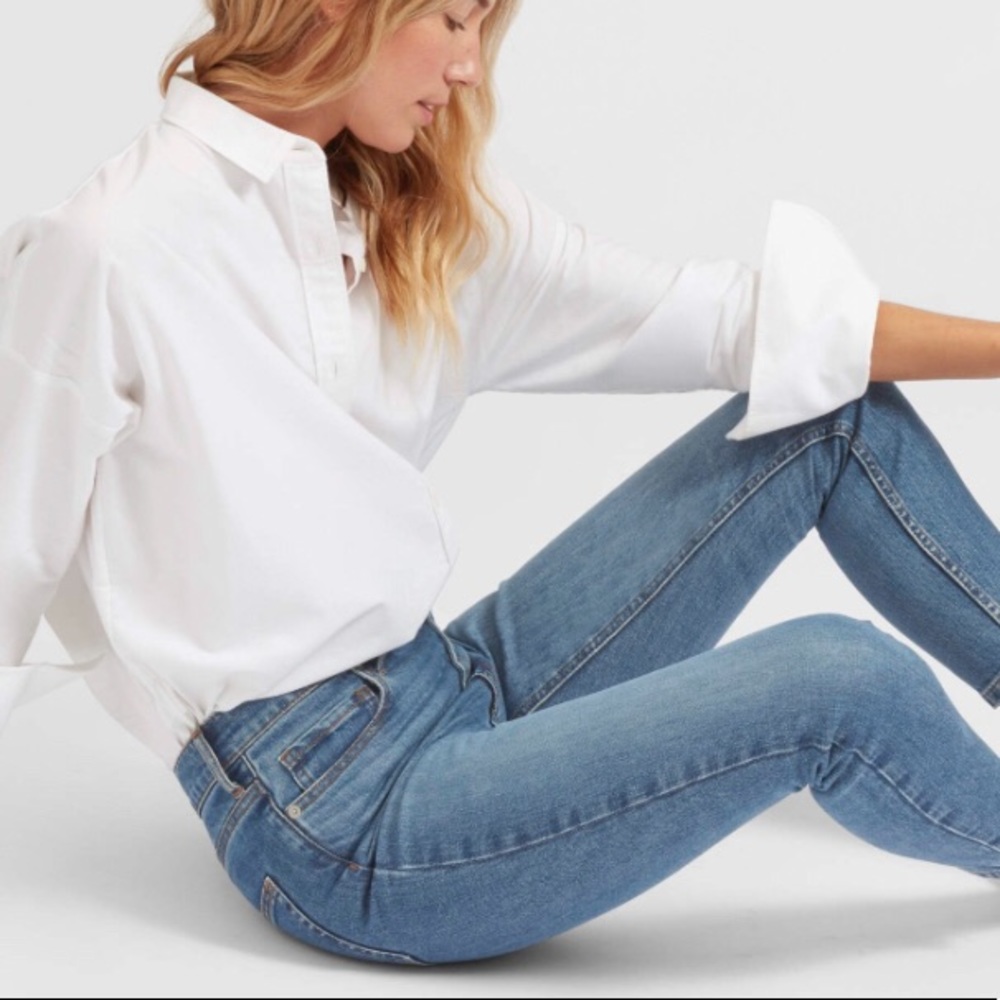 Everlane Midrise Skinny Ankle Jeans